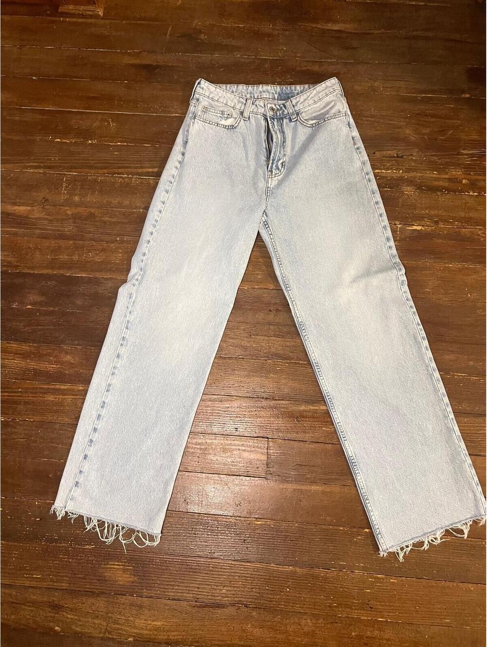 245. H&M Ultra High Waist Wide Leg Jeans